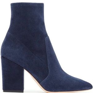 Loeffler Randall Isla navy slim ankle boots, 7.5